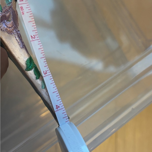 Betsey Johnson Cream and Purple Embroidered Heels - Picture 8 of 8